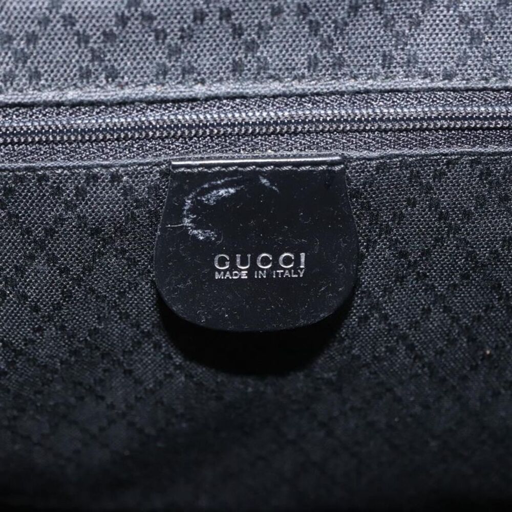 Gucci Vintage Bamboo Backpack Patent Leather Black Patent_Leather Backpack Bag - Picture 6 of 16